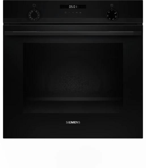 SİEMENS HU717ABA0T iQ300 Buhar Destekli Ankastre Fırın 60 x 60 cm Siyah ürün görseli 1