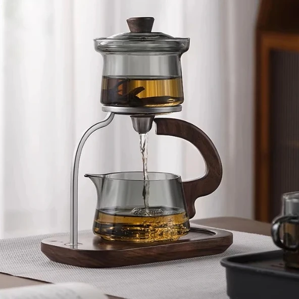 Otomatik Manyetik Borosilikat Demlik Seti ürün görseli 1