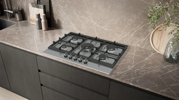 SİEMENS EC7A5RI90 iQ500 Gazlı Ocak 75 cm Paslanmaz çelik - Resim 8