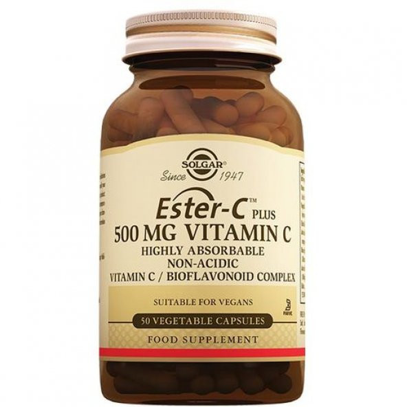 Solgar Ester-C Plus 500 mg 50 Kapsül
