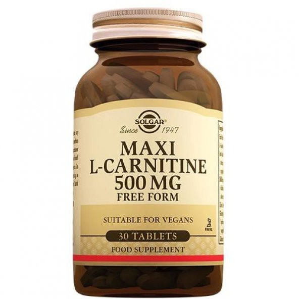 Solgar Maxi L-Carnitine 500 mg 30 Tablet