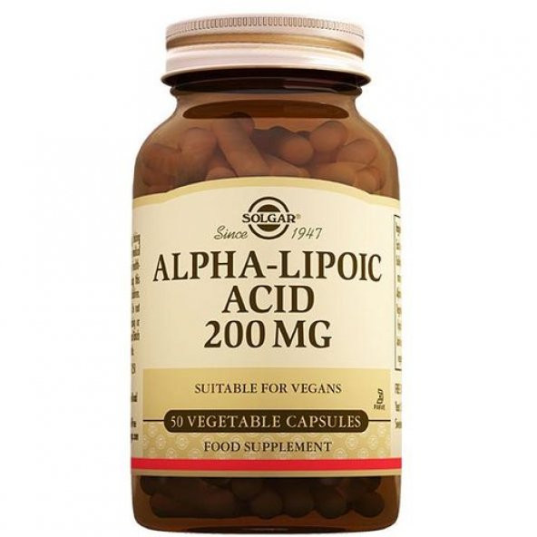 Solgar Alpha Lipo Acid 200 mg 50 Kapsül