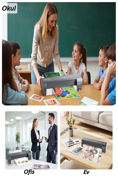 Laminasyon Makinesi 1 Adet Mapilam LM37 A3 Kişisel Ofis Sıcak Laminasyon Makinesi Fotoğraf Şeffaf Kaplama - Resim 5