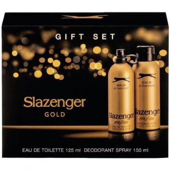 Slazenger Parfüm Gold Edt 125ml & 150ml Erkek Deodorant Kofre Set