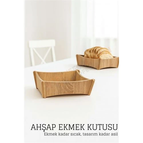 Ahşap Ekmek Kutusu  Doğal, Şık ve Fonksiyonel ürün görseli 1