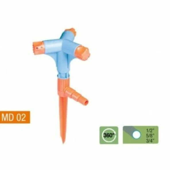 3 Yönlü & Normal Sprink Fıskiye (Kısa Meme) ürün görseli 1