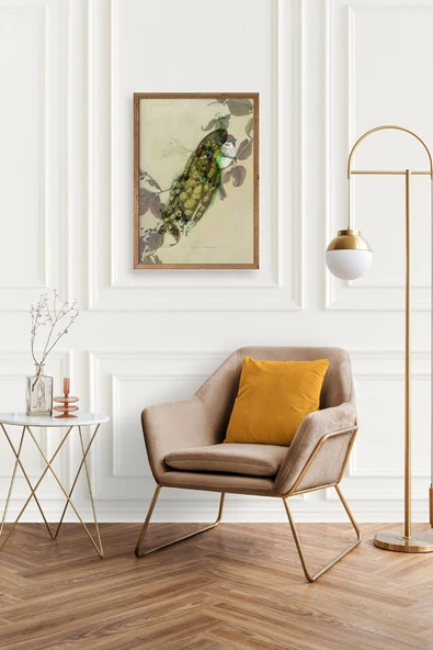 Kuş Ahşap Çerçeveli Tablo 50 x 70 - Resim 2