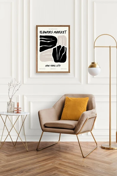 Çiçek Ahşap Çerçeveli Tablo 17 x 23 - Resim 2