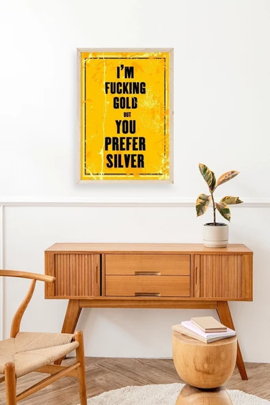 Motto Ahşap Çerçeveli Tablo 23 x 30 - Resim 3