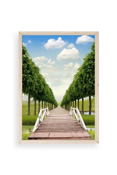 Manzara Ahşap Çerçeveli Tablo 17 x 23 ürün görseli 1