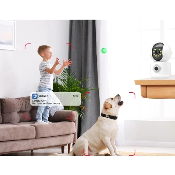 Çift Lensli İç Mekan Wi-Fi Kamera - Resim 2