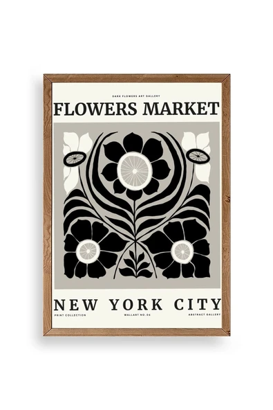 Çiçek Ahşap Çerçeveli Tablo 23 x 30 ürün görseli 1