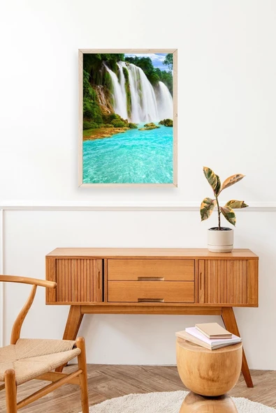 Manzara Doğa Ahşap Çerçeveli Tablo 17 x 23 - Resim 2