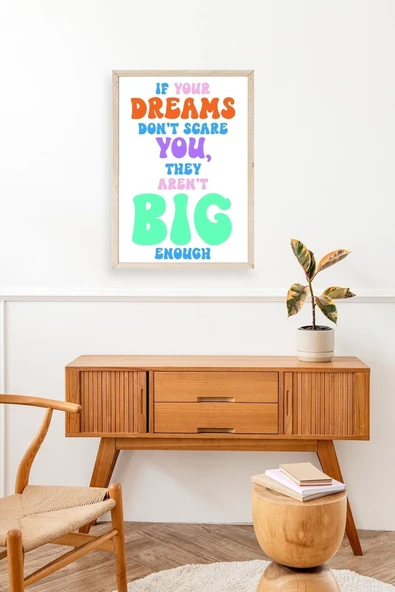 Motto Ahşap Çerçeveli Tablo 23 x 30 - Resim 3