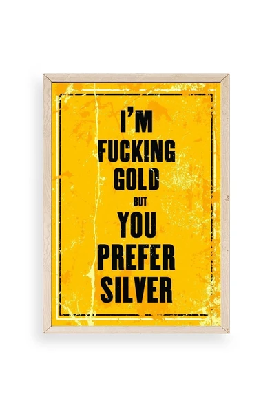 Motto Ahşap Çerçeveli Tablo 23 x 30 ürün görseli 1