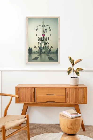 Motto Ahşap Çerçeveli Tablo 23 x 30 - Resim 3