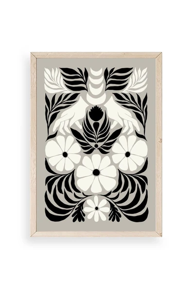 Çiçek Ahşap Çerçeveli Tablo 17 x 23 ürün görseli 1