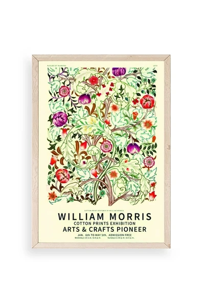 Çiçekler Ahşap Çerçeveli Tablo 23 x 30 ürün görseli 1