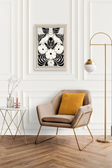 Çiçek Ahşap Çerçeveli Tablo 17 x 23 - Resim 2