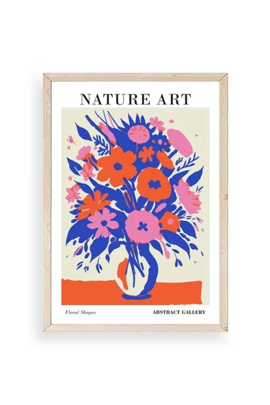 Çiçek Ahşap Çerçeveli Tablo 17 x 23 ürün görseli 1