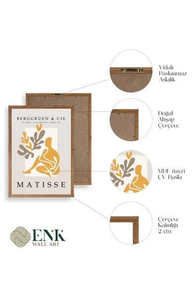 Modern Ahşap Çerçeveli Tablo 50 x 70 - Resim 5