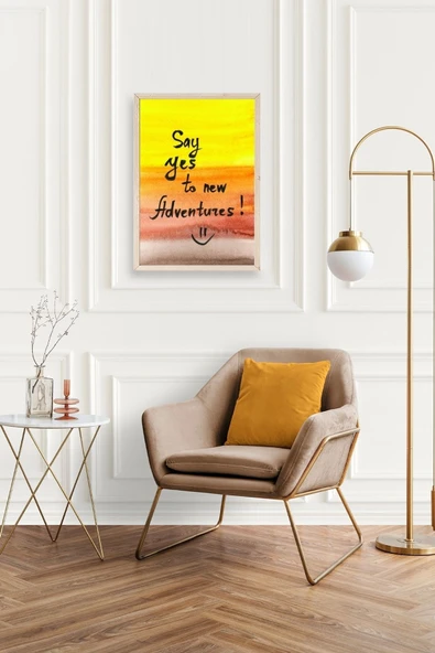 Motto Ahşap Çerçeveli Tablo 30 x 42 - Resim 2