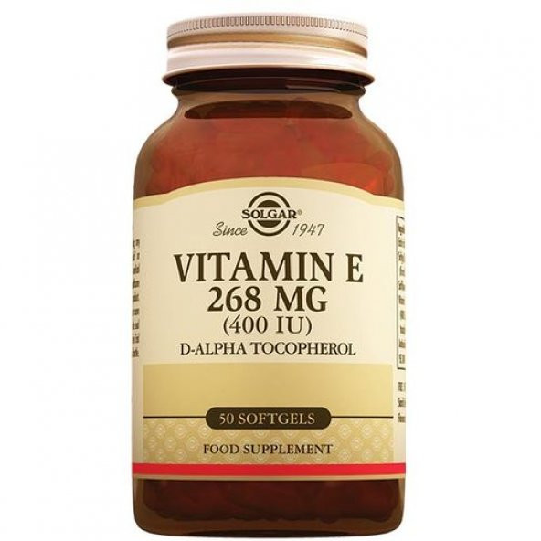 Solgar Vitamin E 400 IU 50 Kapsül