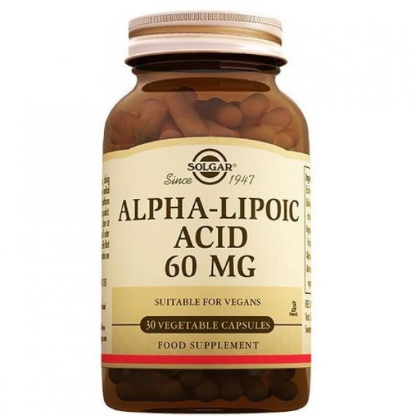 Solgar Alpha Lipo Acid 60 mg 30 Kapsül