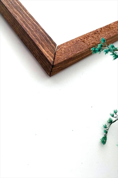 Kahve Köşesi Coffee A Hug In A Mug Ahşap Çerçeve - Beyaz 17*42 50 x 110 - Resim 2