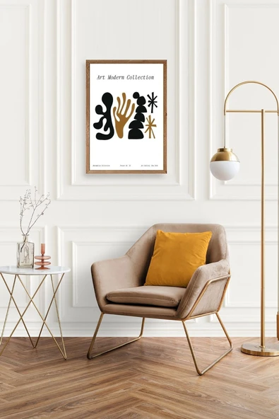 Soyut Ahşap Çerçeveli Tablo 23 x 30 - Resim 3