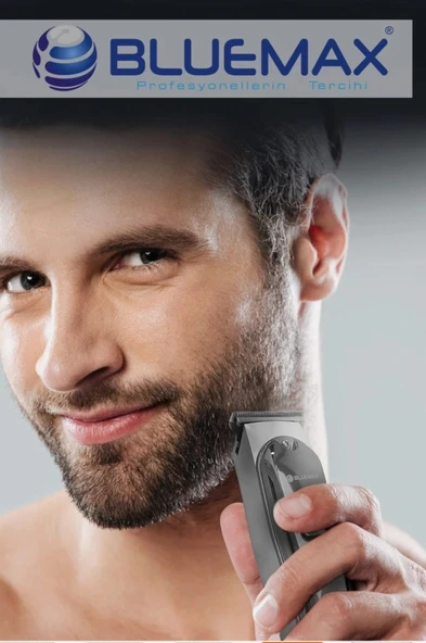 BLUEMAX KP-805 Profesyonel Saç Kesme Makinesi – Şarjlı, T-Bıçak, 120 dk Kullanım Altın Rengi - Resim 5