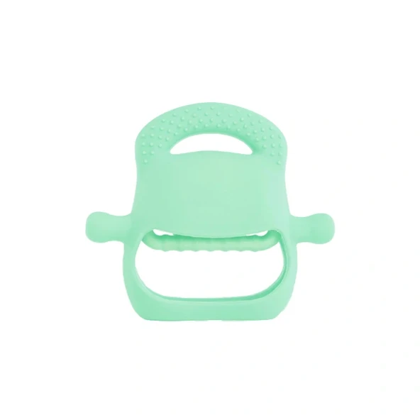 Açık Yeşil Bebek Silikon Diş Kaşıyıcı - Resim 3