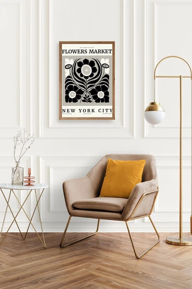 Çiçek Ahşap Çerçeveli Tablo 23 x 30 - Resim 2