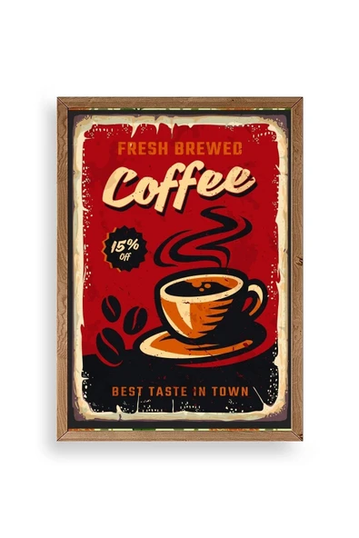 Kahve Ahşap Çerçeveli Tablo 50 x 70 ürün görseli 1