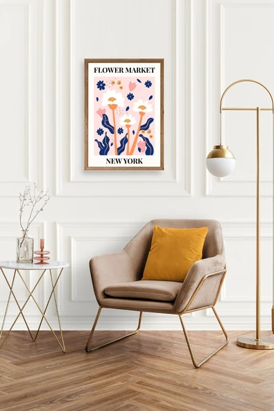 Çiçek Ahşap Çerçeveli Tablo 23 x 30 - Resim 2