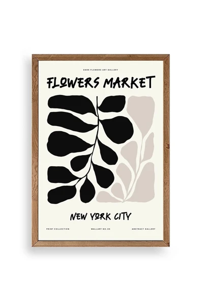 Yaprak Ahşap Çerçeveli Tablo 23 x 30 ürün görseli 1