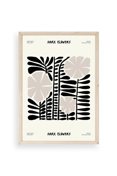 Çiçek Ahşap Çerçeveli Tablo 17 x 23 ürün görseli 1