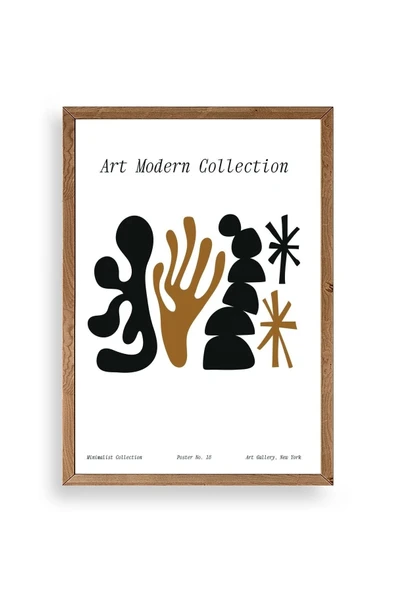 Soyut Ahşap Çerçeveli Tablo 23 x 30 ürün görseli 1