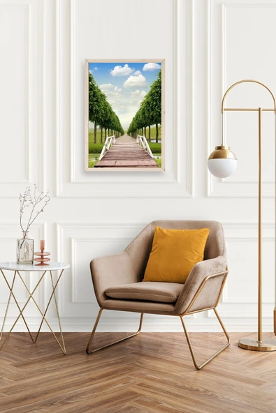 Manzara Ahşap Çerçeveli Tablo 17 x 23 - Resim 2