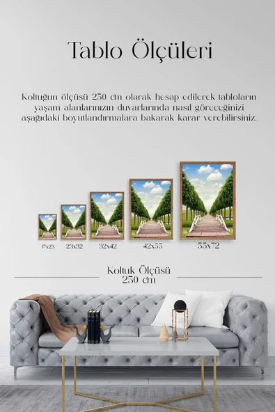 Manzara Ahşap Çerçeveli Tablo 17 x 23 - Resim 5
