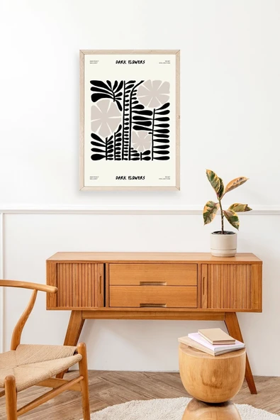 Çiçek Ahşap Çerçeveli Tablo 17 x 23 - Resim 3