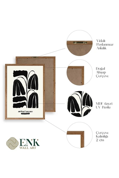 Çiçek Ahşap Çerçeveli Tablo 23 x 30 - Resim 4