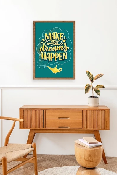 Motto Ahşap Çerçeveli Tablo 30 x 42 - Resim 3