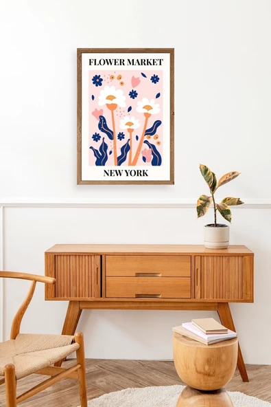 Çiçek Ahşap Çerçeveli Tablo 23 x 30 - Resim 3