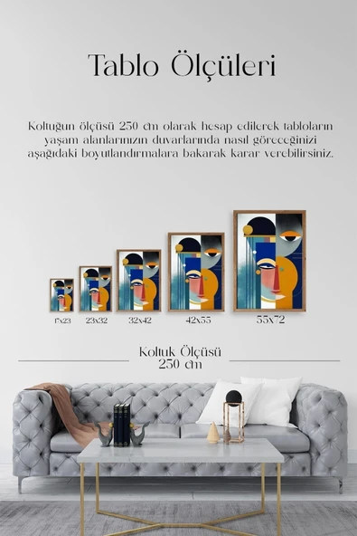 Modern Ahşap Çerçeveli Tablo 30 x 42 - Resim 5
