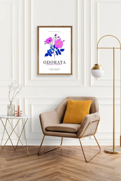 Çiçek Ahşap Çerçeveli Tablo 50 x 70 - Resim 2