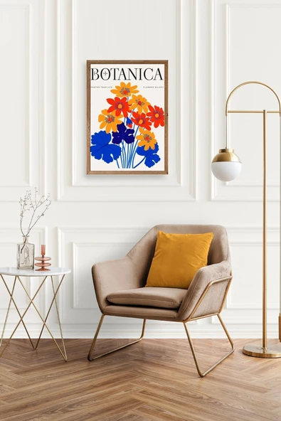 Çiçekler Ahşap Çerçeveli Tablo 50 x 70 - Resim 3