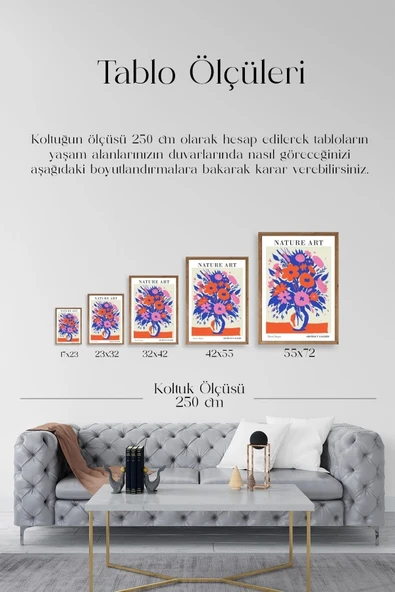 Çiçek Ahşap Çerçeveli Tablo 17 x 23 - Resim 5