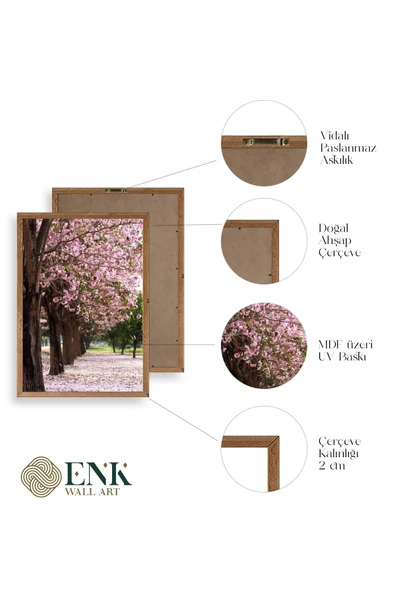 Manzara Ahşap Çerçeveli Tablo 50 x 70 - Resim 4