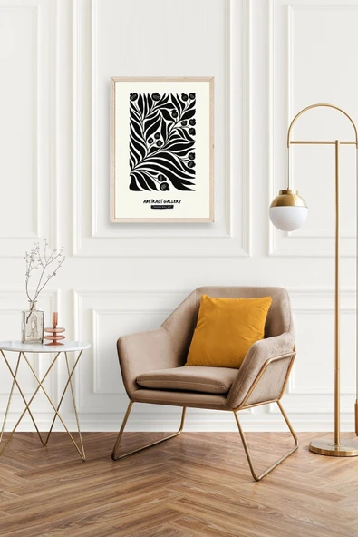 Soyut Ahşap Çerçeveli Tablo 50 x 70 - Resim 2